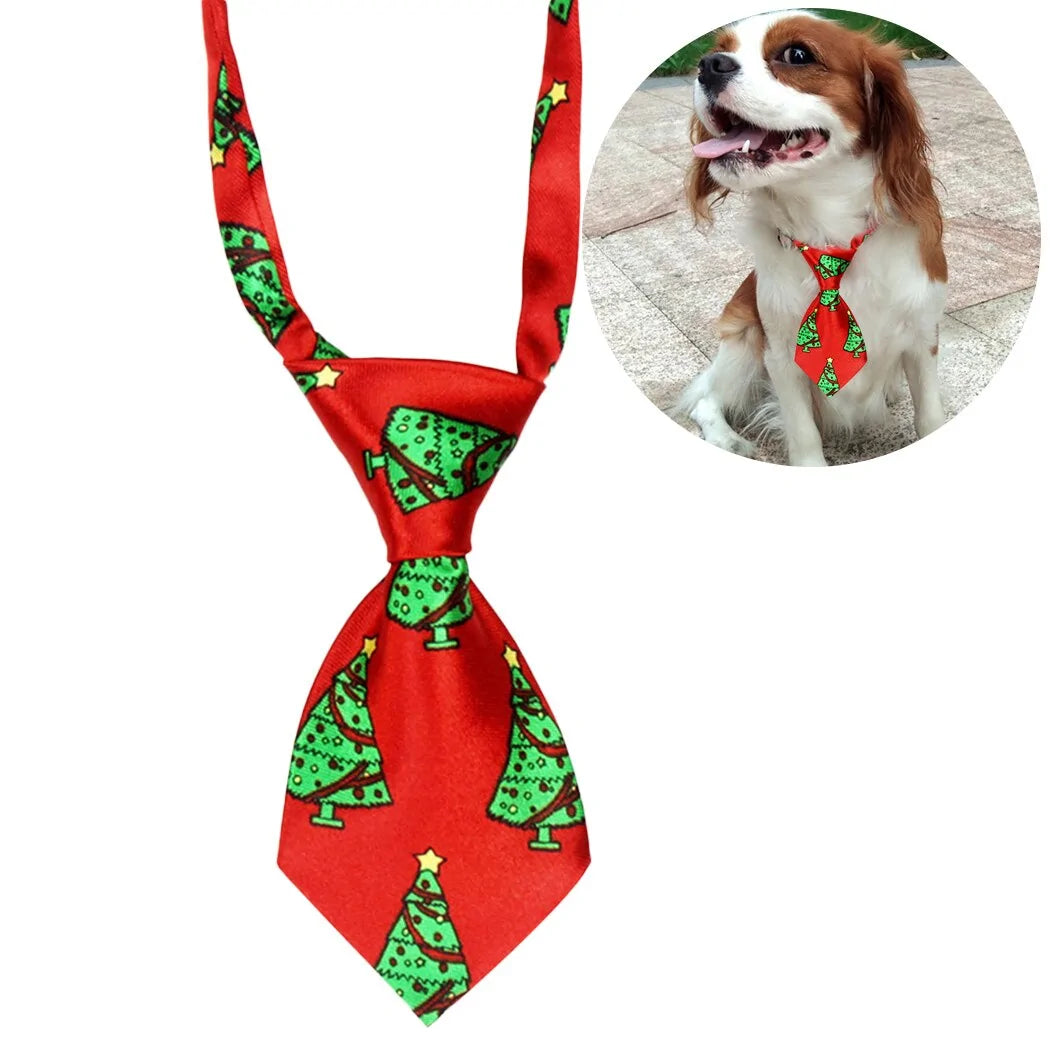 Christmas Dog Necktie