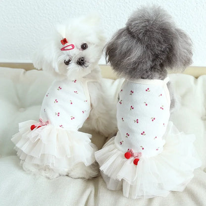 Summer Cherry Dog Dress