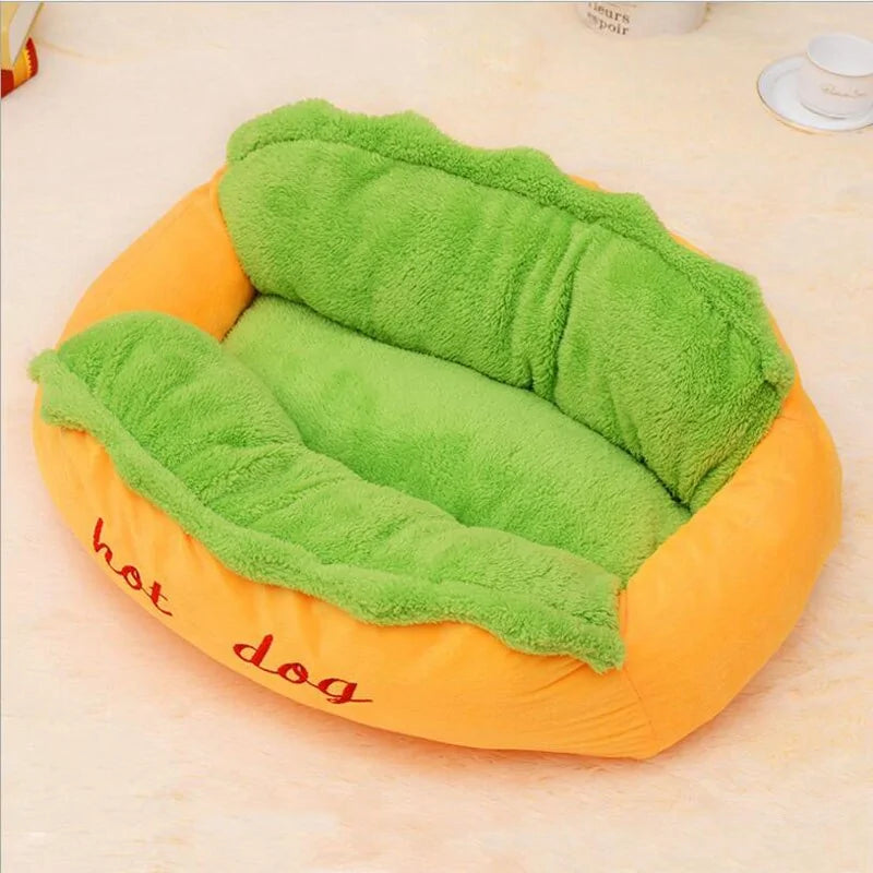 Cute Hot Dog Pet Bed