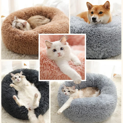 Plush Round Dog/Cat Bed