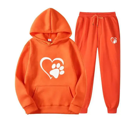 Dog Print Hoodie And Pants for Humans (men's sizing)