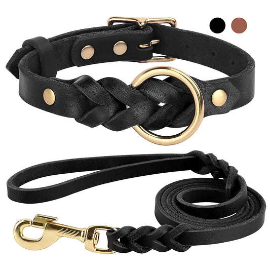 Dog Collar And Leash Set