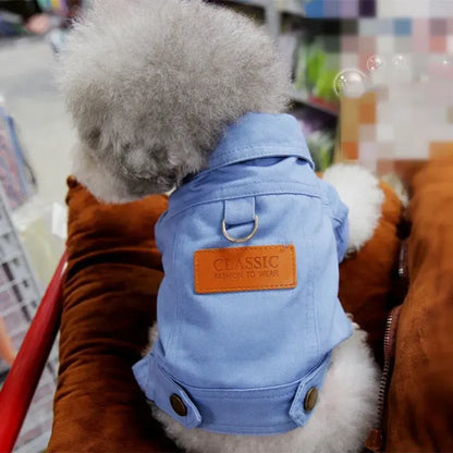 Spring Dog Suit Denim Coat