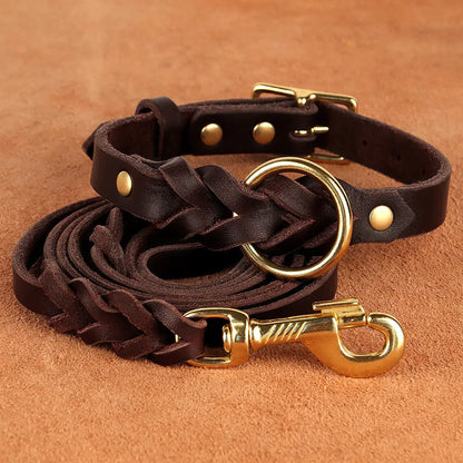 Dog Collar And Leash Set