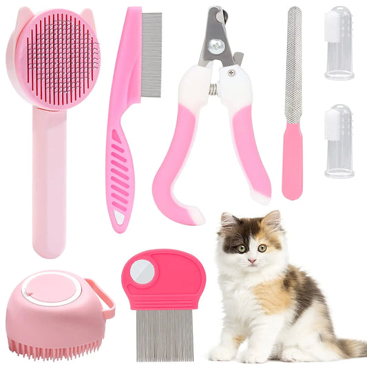 Pet Hair Brush Grooming Set