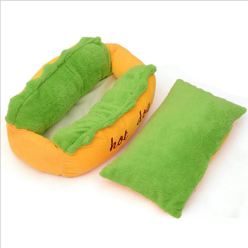 Cute Hot Dog Pet Bed