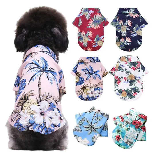 Hawaiian Tropical Dog T-Shirts