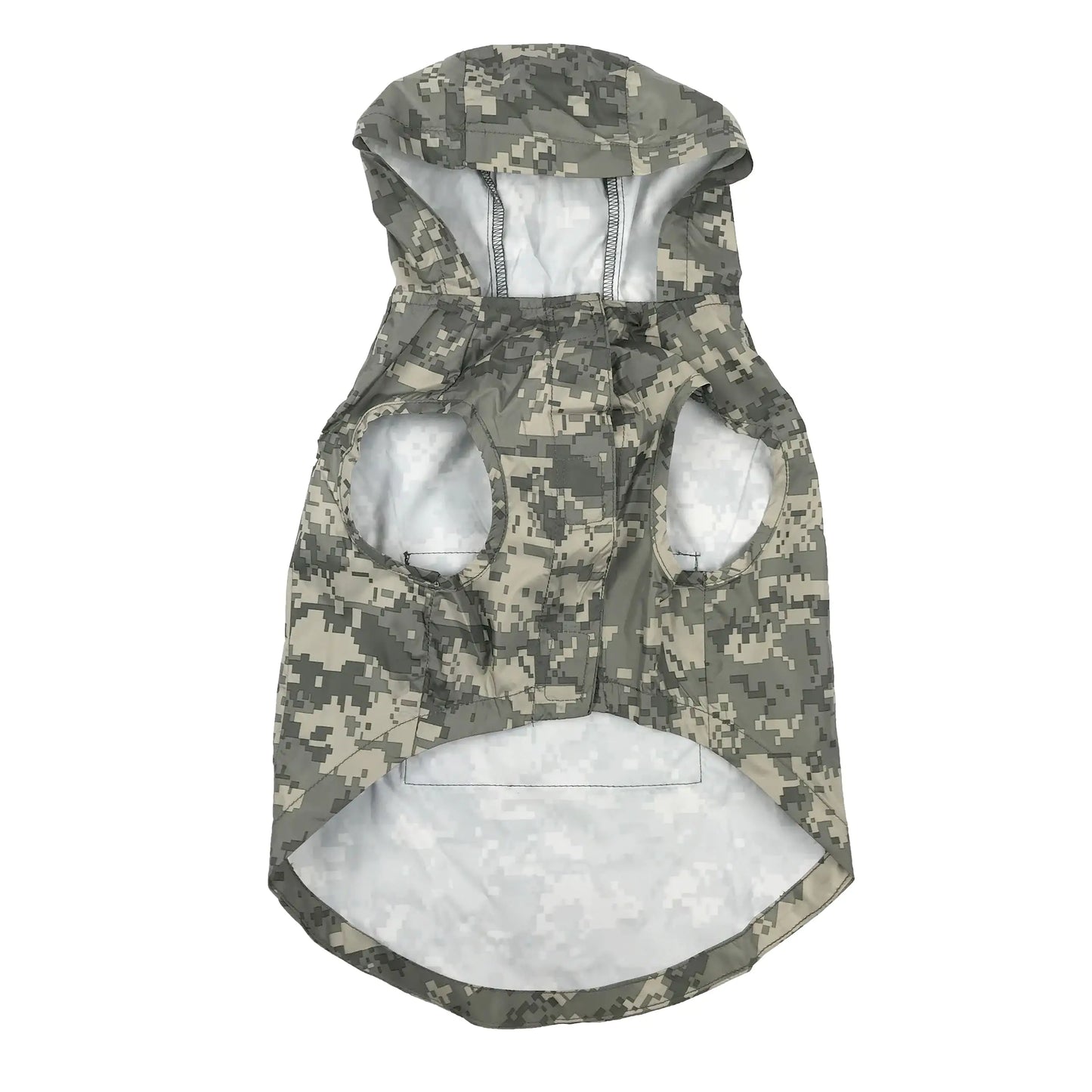 Light Camo Packable Army Dog Raincoat